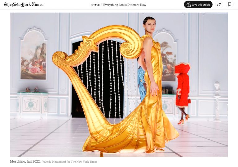 Moschino Fashion show
Photo by Valerio Mezzanotti for The New York Times